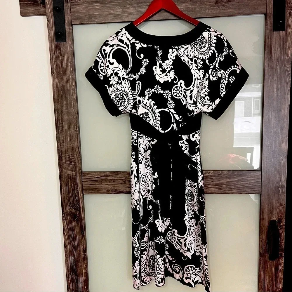 Vintage Bisou Bisou Kimono Style Dress with Empire Waist and Tie - Picture 3 of 3